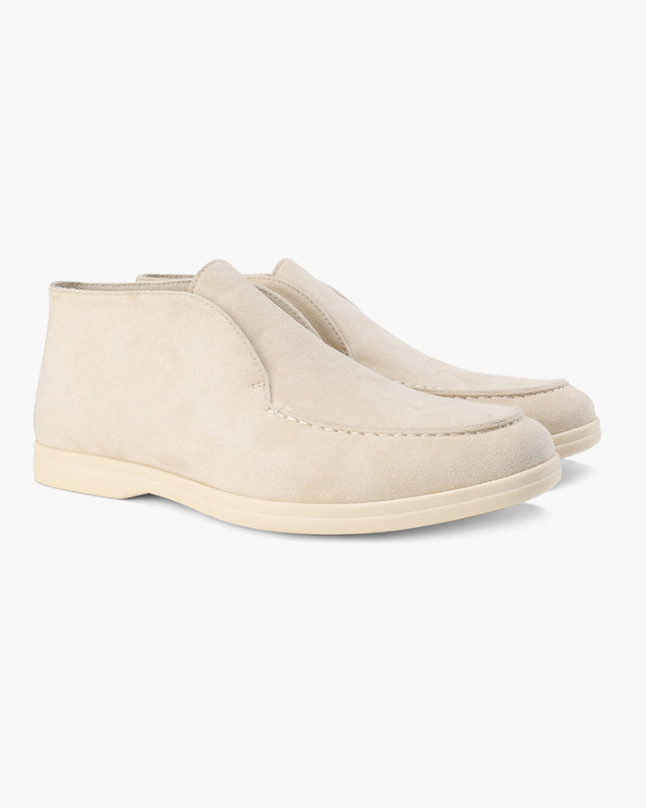 Mocasines altos de ante
