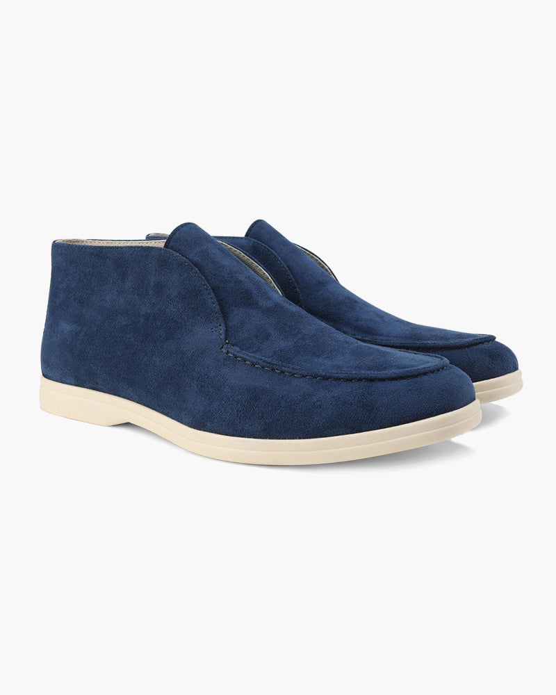 Mocasines altos de ante