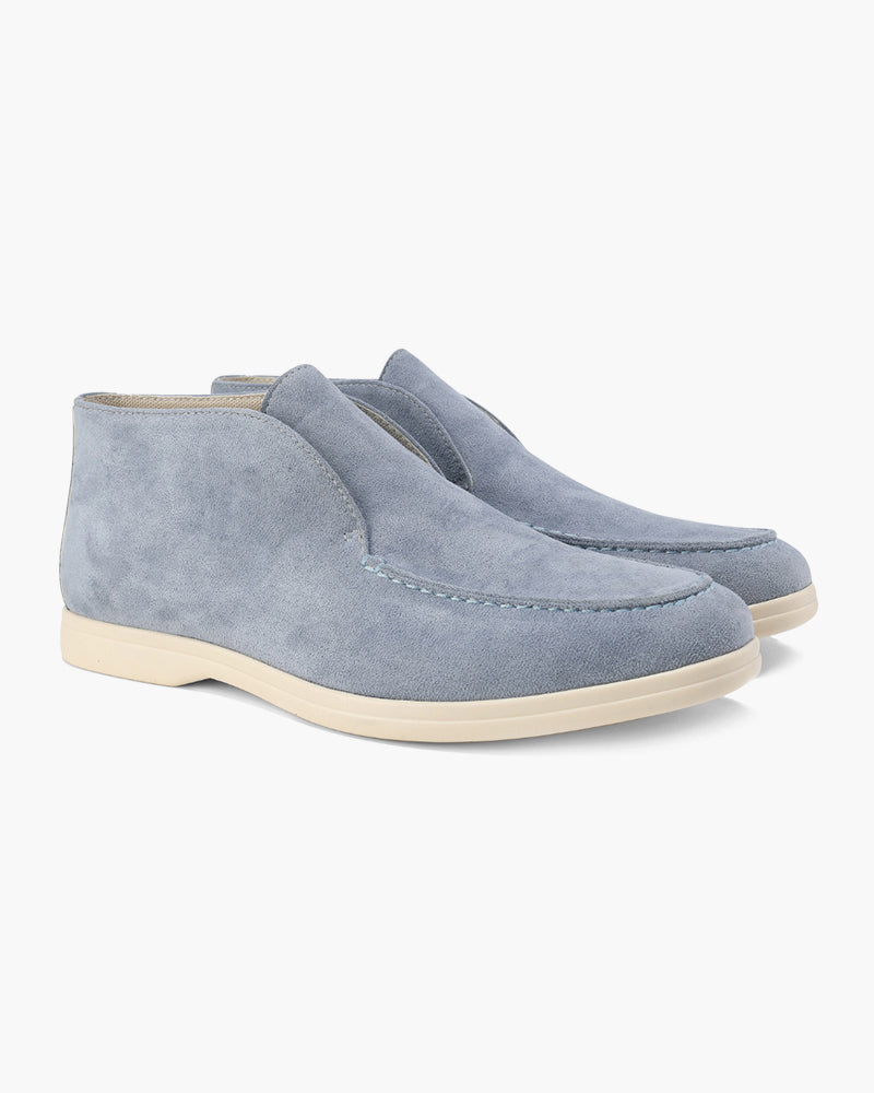 Mocasines altos de ante