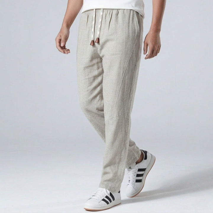 Tsuki - Pantalones de lino japoneses cómodos