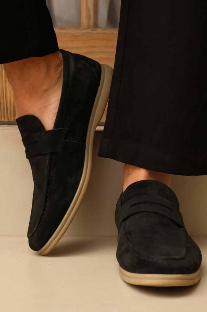 Mocasines de Cuero Suede