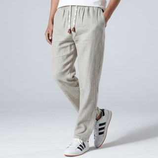 Tsuki - Pantalones de lino japoneses cómodos