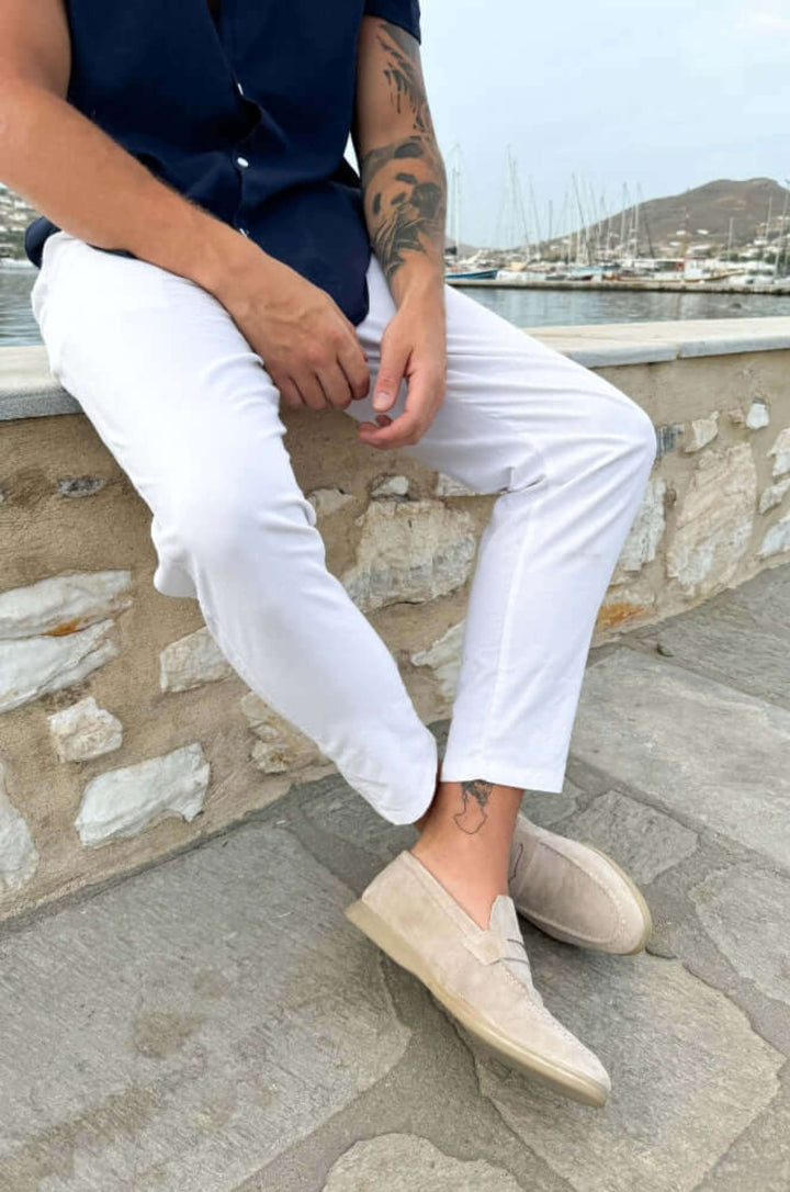 Mocasines de Cuero Suede