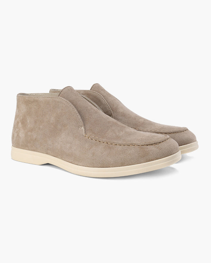 Mocasines altos de ante
