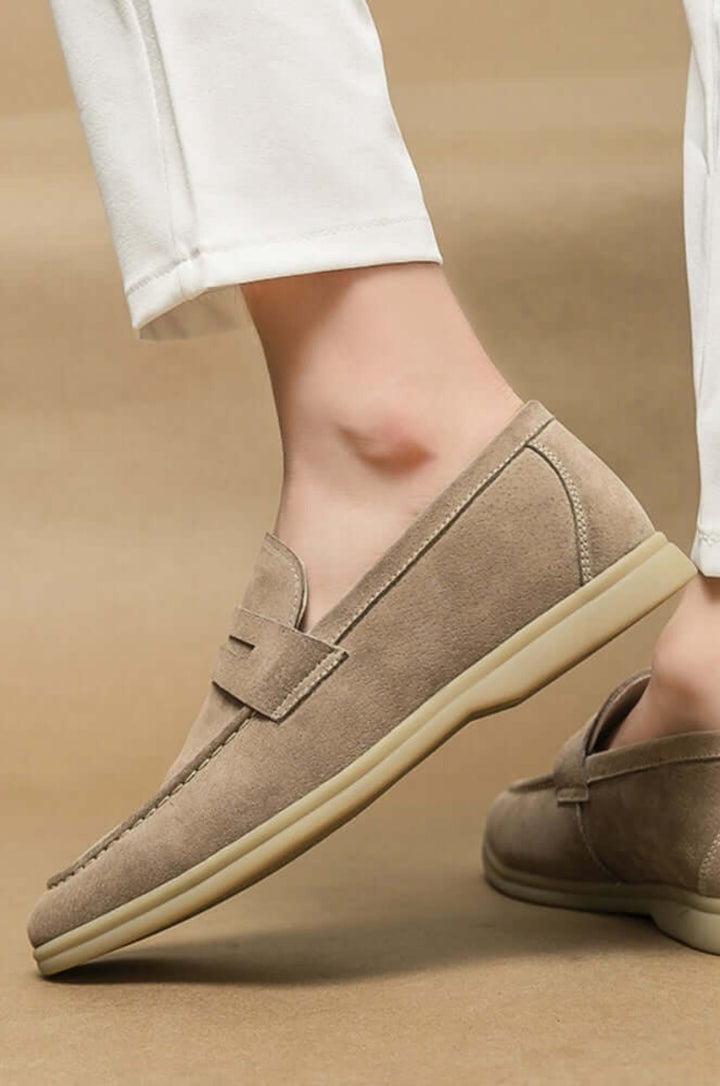Mocasines de Cuero Suede