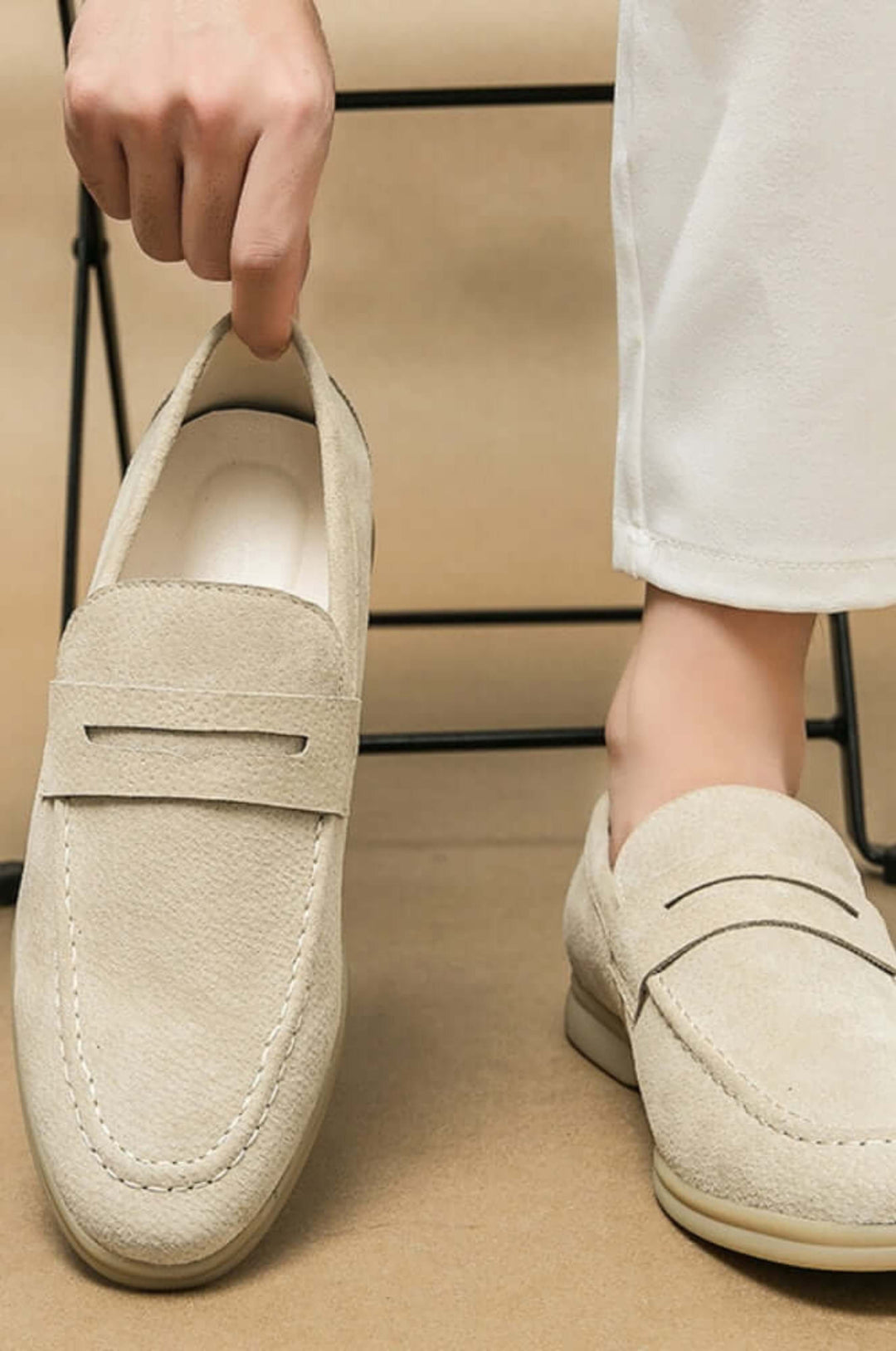 Mocasines de Cuero Suede