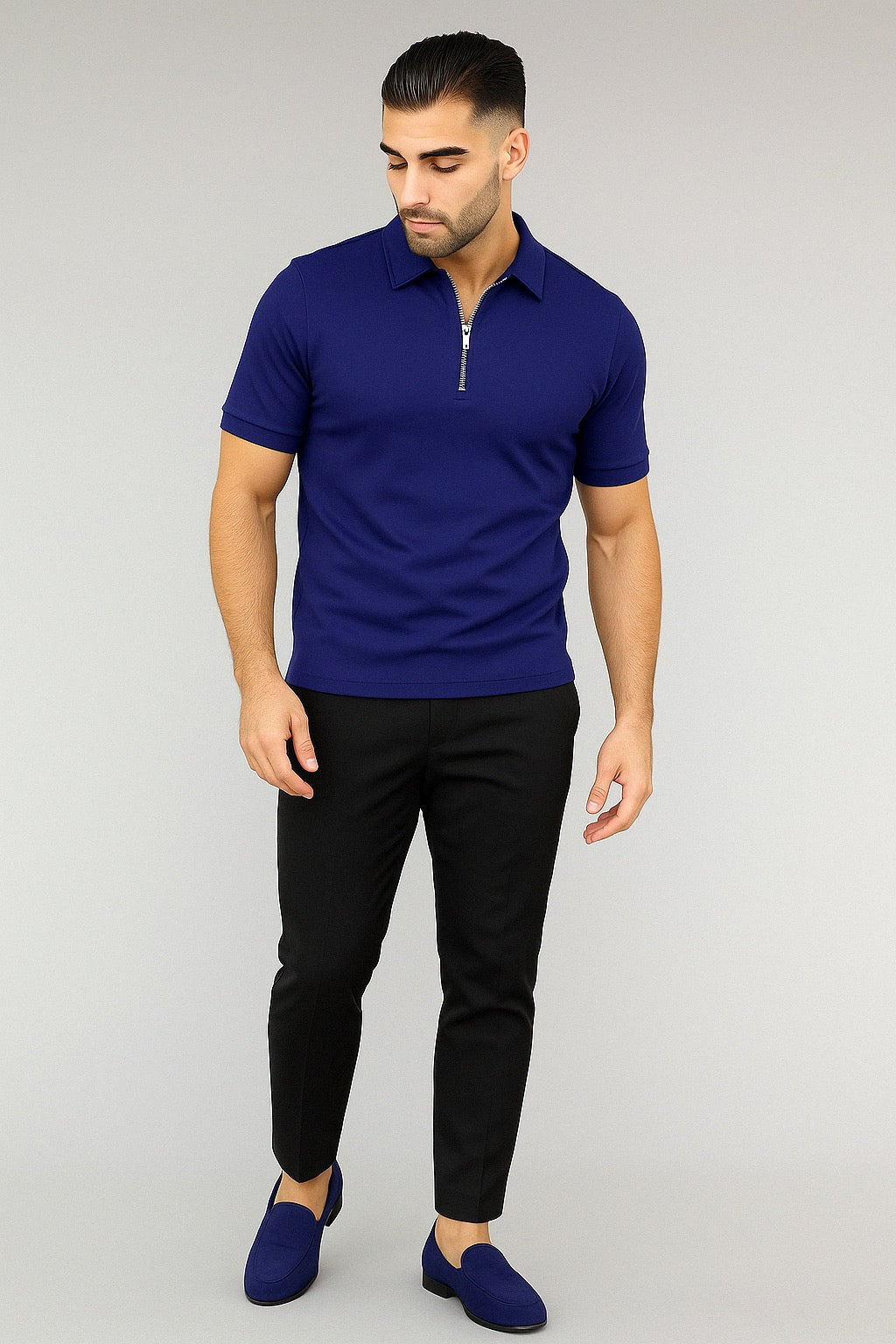 Polo con cremallera
