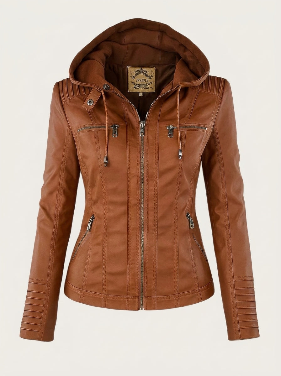 Assunta - Chaqueta de Cuero Resistente y Elegante