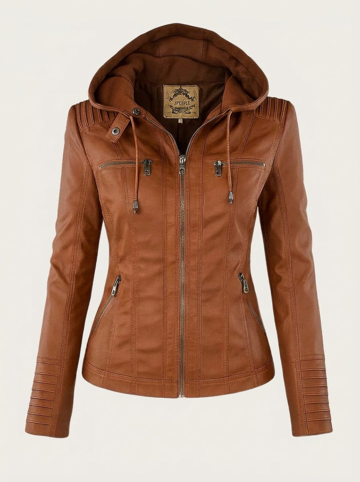 Assunta - Chaqueta de Cuero Resistente y Elegante