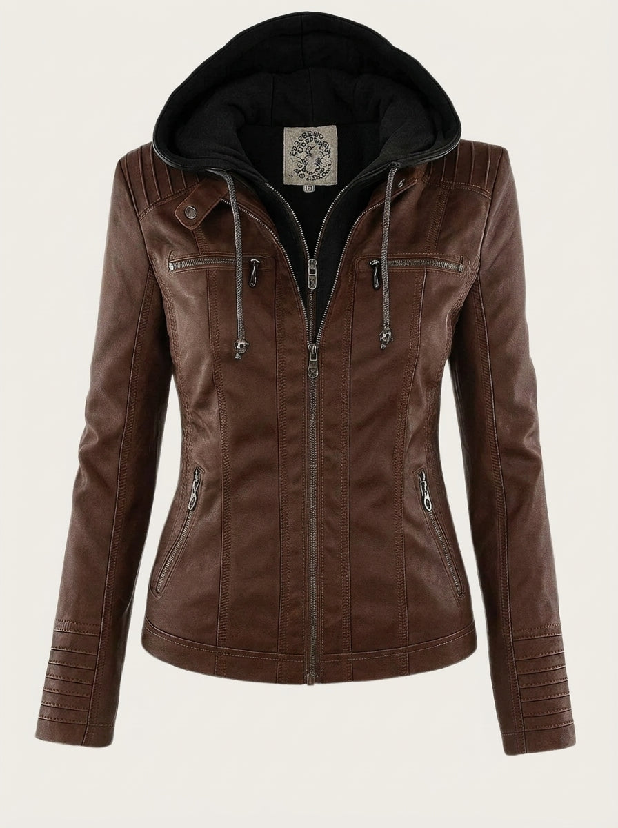 Assunta - Chaqueta de Cuero Resistente y Elegante