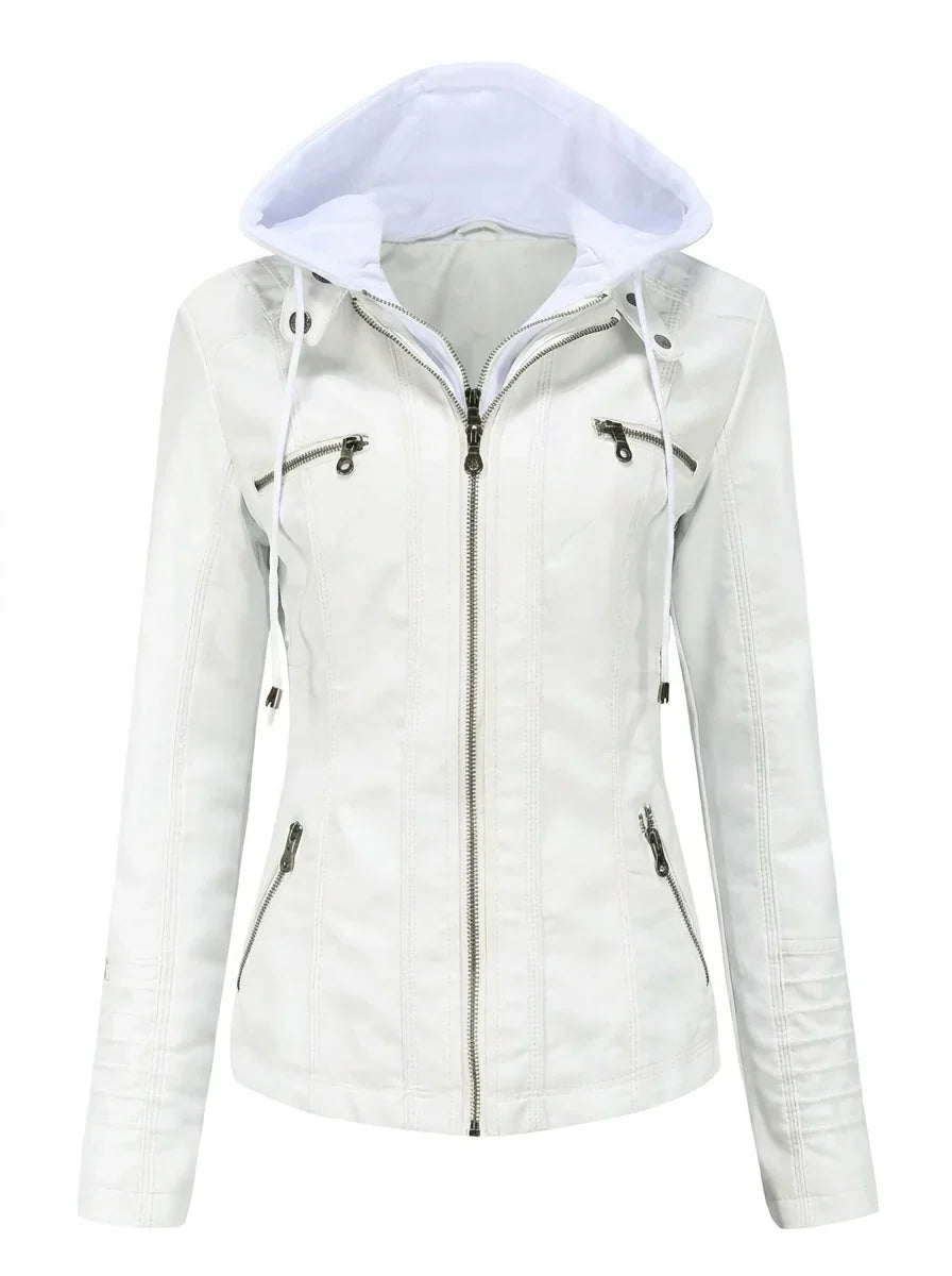 Assunta - Chaqueta de Cuero Resistente y Elegante