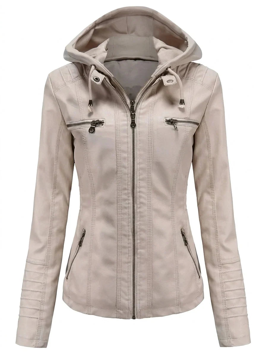 Assunta - Chaqueta de Cuero Resistente y Elegante