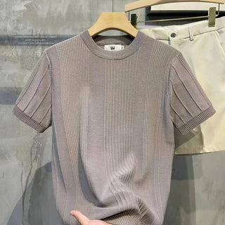 Camiseta de rayas de malla