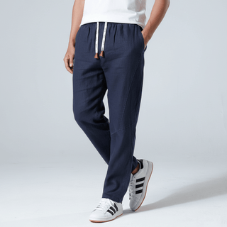 Tsuki - Pantalones de lino japoneses cómodos