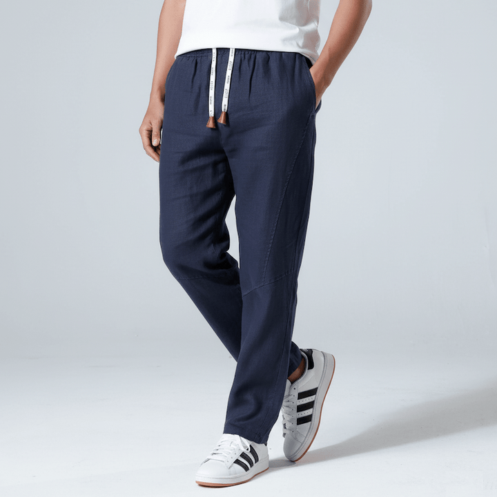 Tsuki - Pantalones de lino japoneses cómodos