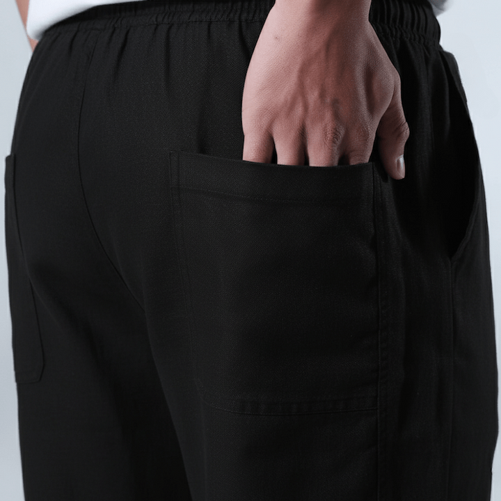 Tsuki - Pantalones de lino japoneses cómodos