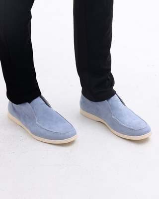Mocasines altos de ante
